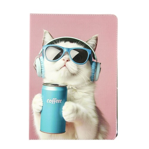 Θήκη Tablet Coffee Cat Flip Cover για Universal 10