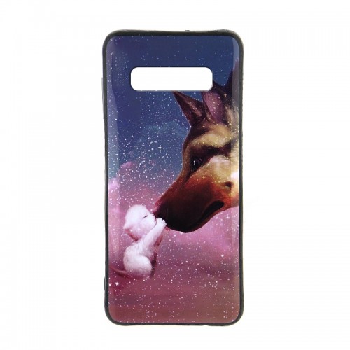 Θήκη Cat Dog Kiss Back Cover για Samsung Galaxy S10 (Design)