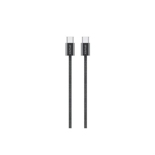  Καλώδιο AWEI CL-219T Braided Type-C to Type-C 60w 1m  (Μαύρο)