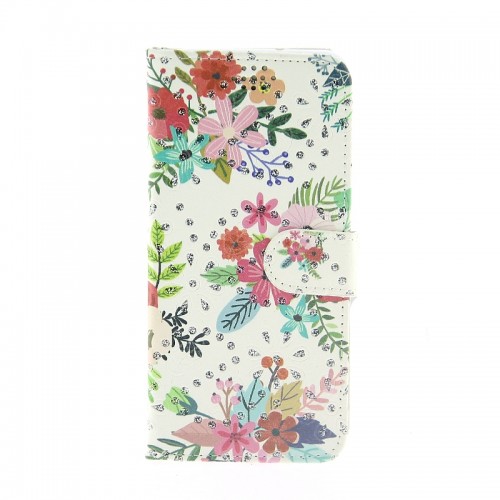 Θήκη Strass Colourful Flowers Flip Cover για Samsung Galaxy A13 5G (Design)