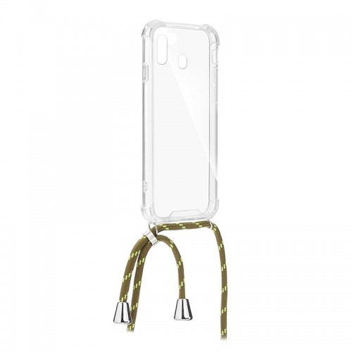 Θήκη OEM Σιλικόνης Cord Back Cover με Λουράκι για Samsung Galaxy A30 (Πράσινο)