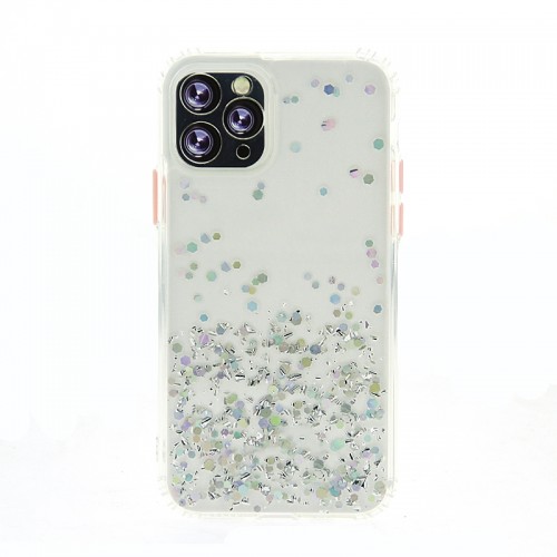 Θήκη Σιλικόνης Bumper Glitter Back Cover για Samsung Galaxy A41 (Διαφανές) 