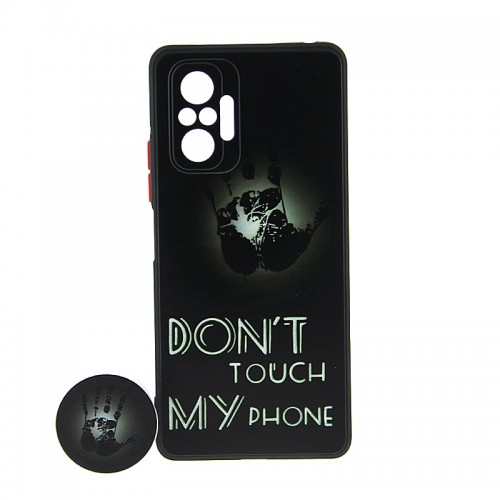 Θήκη με Popsocket Dont Touch My Phone Back Cover για Xiaomi Redmi Note 10 / 10S (Design)