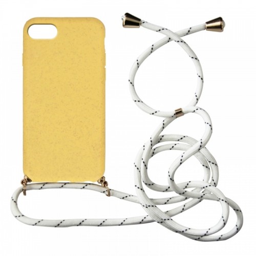 Θήκη Eco-Friendly Back Cover με Λουράκι για iPhone 7/8 Plus (Canary Yellow)