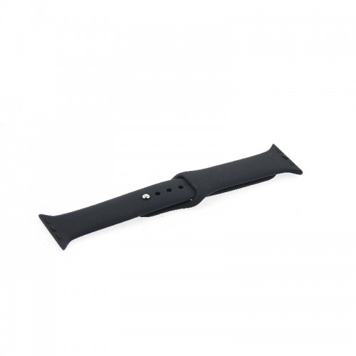 Ανταλλακτικό Λουράκι Σιλικόνης με Techonto Strap για Apple Watch 38/40/41mm (Μαύρο)