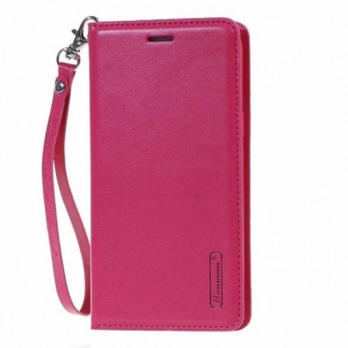 Θήκη Hanman Art Leather Diary για Samsung Galaxy Note 20 (Φουξ)