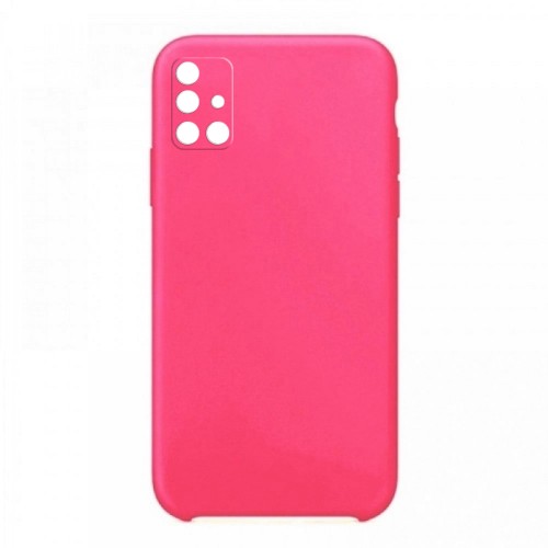 Θήκη OEM Silicone Back Cover με Προστασία Κάμερας για Samsung Galaxy A71 (Hot Pink) 
