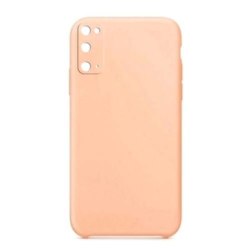 Θήκη OEM Silicone Back Cover με Προστασία Κάμερας για Samsung Galaxy S20 (Pale Pink)