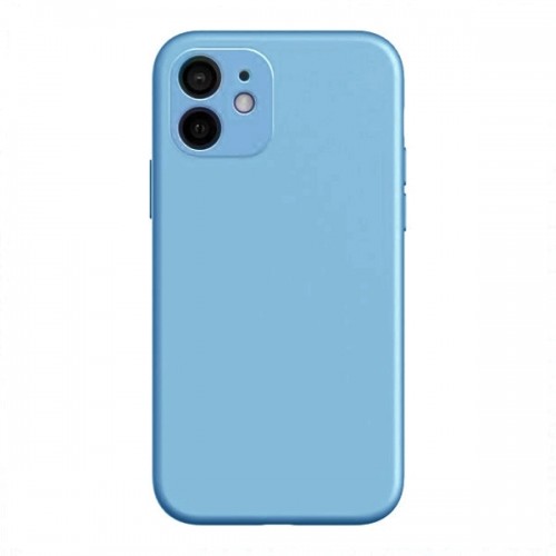 Θήκη MyMobi Σιλικόνης Mat Back Cover με Προστασία Κάμερας για iPhone 11 (Γαλάζιο)