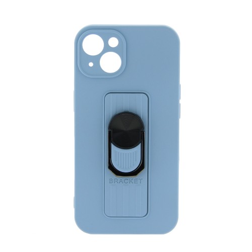 Θήκη Ring Case Back Cover με Προστασία Κάμερας για iPhone 13 (Γαλάζιο)