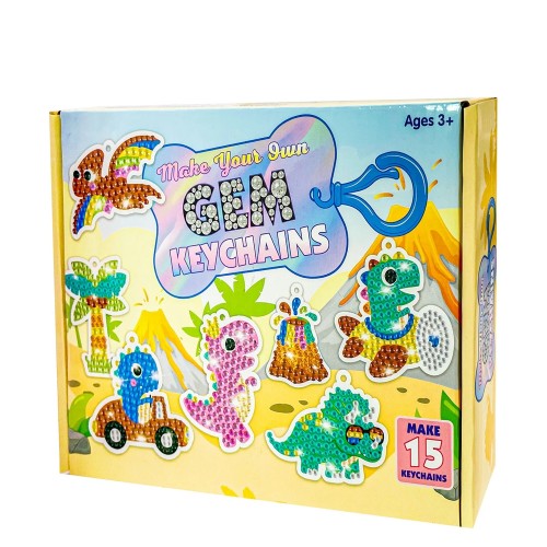 DIY Fashion Shining Keychain Dinosaur 