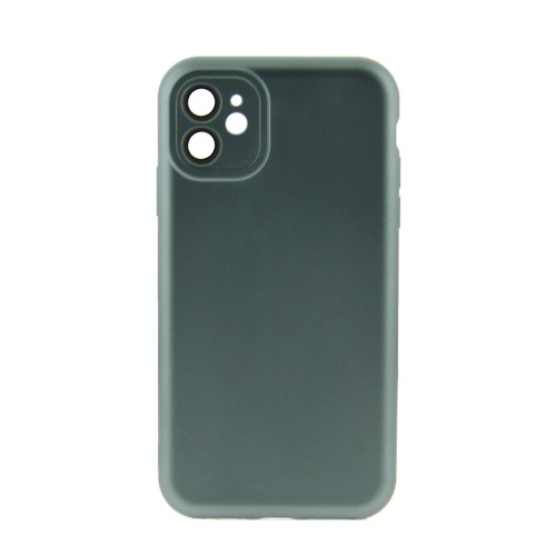 Θήκη Metallic Back Cover με Προστασία Κάμερας για iPhone 11 (Γκρί) 