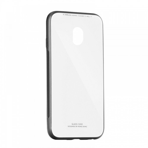 Θήκη MyMobi Glass Case Back Cover για Samsung Galaxy J3 2017  (Άσπρο)