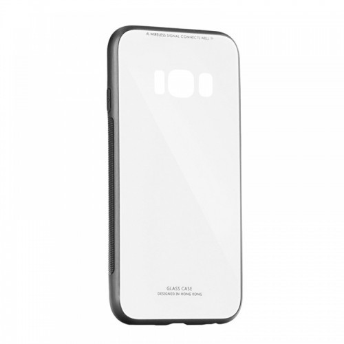 Θήκη MyMobi Glass Case Back Cover για Samsung Galaxy S8  (Άσπρο)