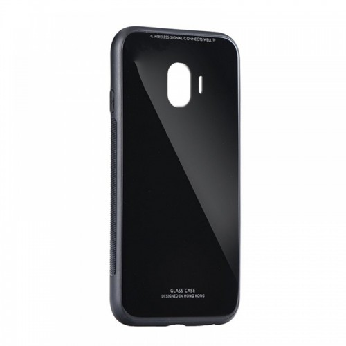 Θήκη Forcell Glass Case Back Cover για Samsung Galaxy J4 2018 (Μαύρο)
