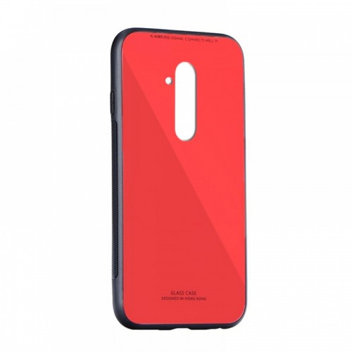 Θήκη Forcell Glass Case Back Cover για Huawei Mate 20 Lite (Κόκκινο)