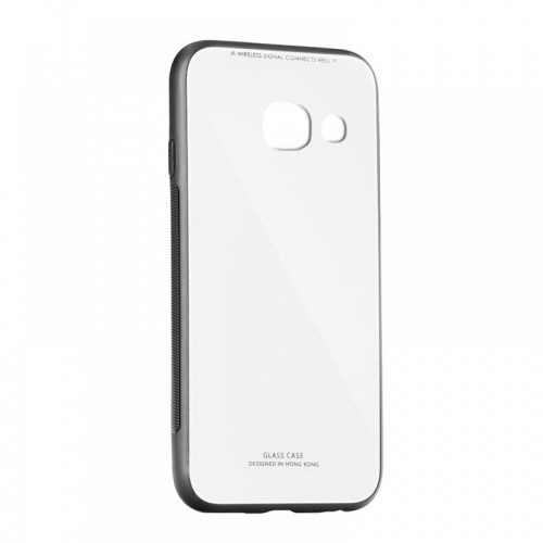 Θήκη Forcell Glass Case Back Cover για Samsung Galaxy J4 Plus  (Άσπρο)