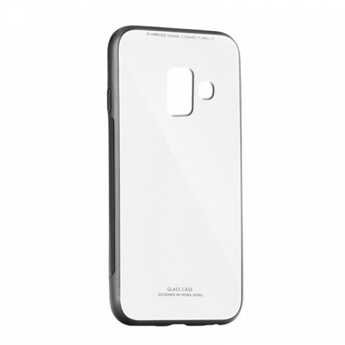 Θήκη Forcell Glass Case Back Cover για Samsung Galaxy J6 Plus  (Άσπρο)