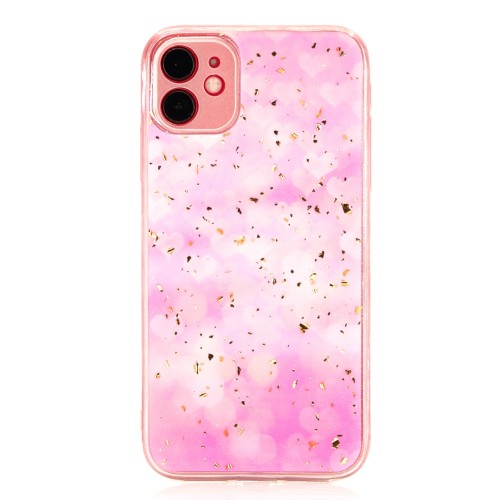 Θήκη Gold Glam Pink Back Cover για iPhone 11 (Design)