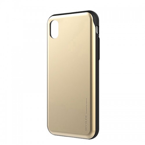 Θήκη Mercury Sky Slide Bumper Back Cover για iPhone X (Χρυσό)