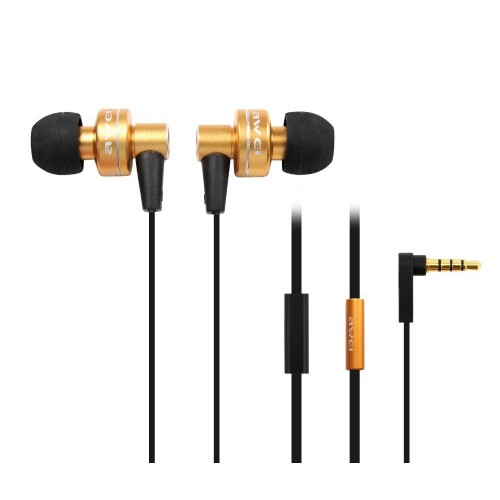 Handsfree Ακουστικά Awei ES-900i (Χρυσό)