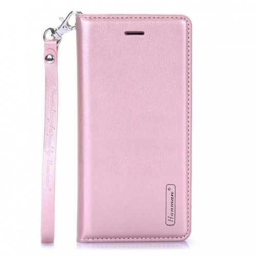 Θήκη Hanman Art Leather Diary για iPhone 12 mini (Ροζ)