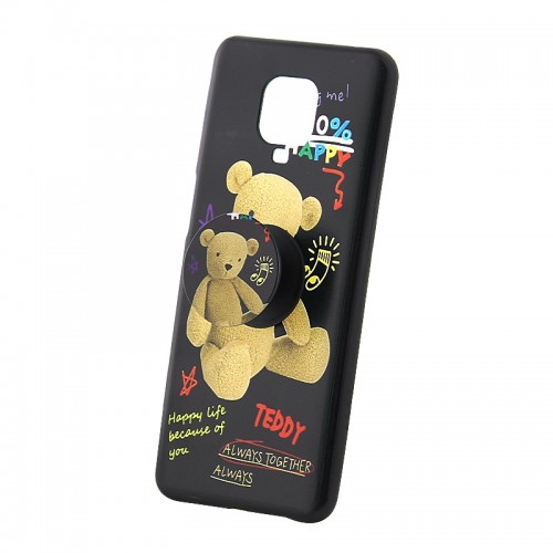 Θήκη με Popsocket Happy Teddy Bear Back Cover για Samsung Galaxy A51 (Design)