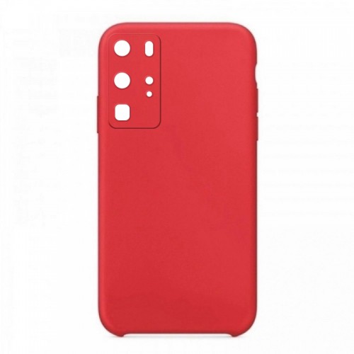 Θήκη OEM Silicone Back Cover με Προστασία Κάμερας για Huawei P40 Pro (Red)