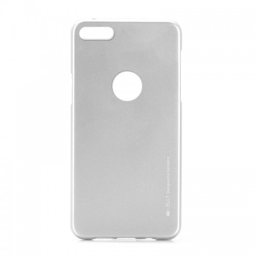 Θήκη i Jelly Metal Badge Hole Back Cover για iPhone 7/8 Plus (Ασημί)