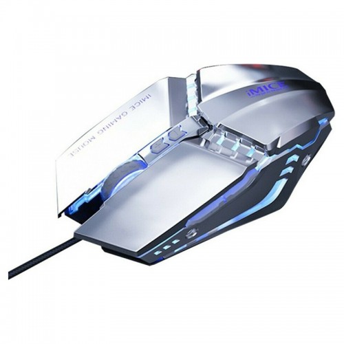 Ενσύρματο 7D Gaming Ποντίκι iMice T80 με LED Φωτισμό (Ασημί)