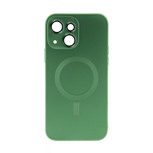 Θήκη Magnetic Matt Back Cover με Προστασία Κάμερας για iPhone 13 (Matcha Green)