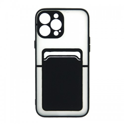 Θήκη Card Back Cover για iPhone 12 Pro Max (Μαύρο) 