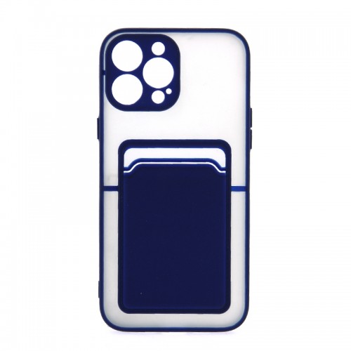 Θήκη Card Back Cover για iPhone 12 (Σκούρο Μπλε)