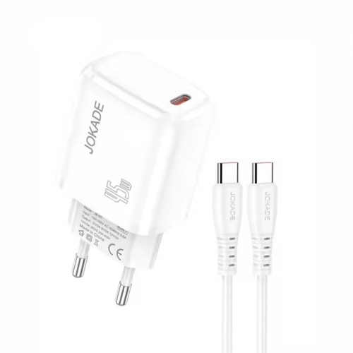 Φορτιστής Jokade JB108 με Καλώδιο Type-C σε Type-C 45W