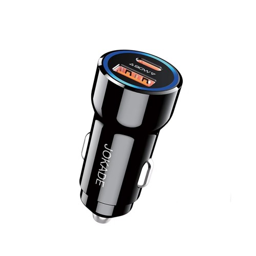  Φορτιστής Αυτοκινήτου Jokade JH047 1x USB-A & 1x USB-C 90W (Μαύρο) (ph07_Phone_Charger)