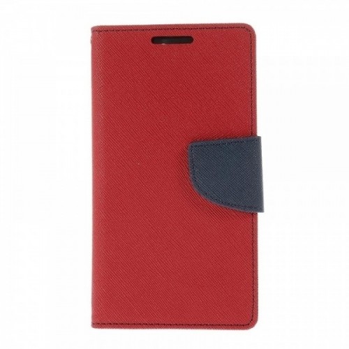 Θήκη MyMobi Fancy Book Flip Cover για Xiaomi Redmi Note 10 Pro / Note 10 Pro Max (Κόκκινο - Μπλε)
