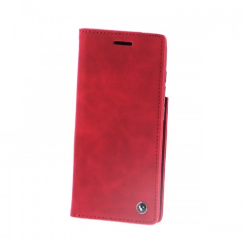 Θήκη MyMobi Wallet Flip Cover για Samsung Galaxy S21 FE (Κόκκινο