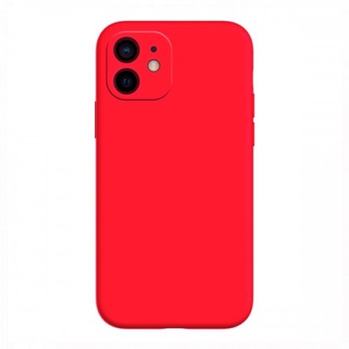 Θήκη MyMobi Σιλικόνης Mat Back Cover με Προστασία Κάμερας για iPhone 11 (Κόκκινο)