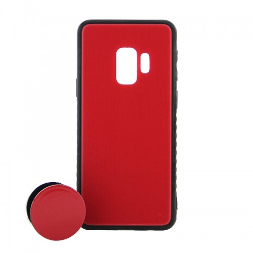 Θήκη με Popsocket Red Back Cover για Samsung Galaxy S9 (Κόκκινο)
