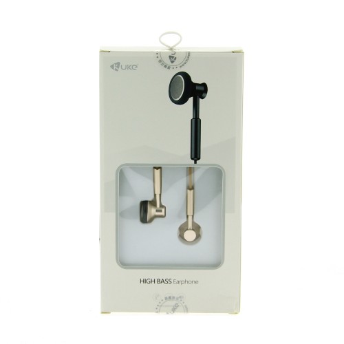 Ενσύρματα Ακουστικά Handsfree KUKE Ks22 3.5mm Jack (Χρυσό)