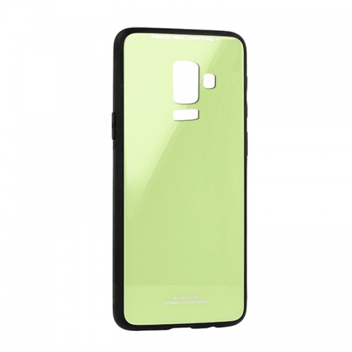 Θήκη MyMobi Glass Case Back Cover για Samsung Galaxy J8 2018 (Λαχανί)