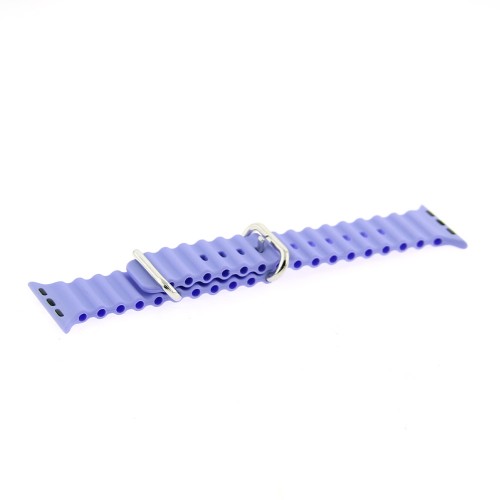 νταλλακτικό Λουράκι Wave Silicone για Apple Watch 38/40/41mm (Lilac Purple)