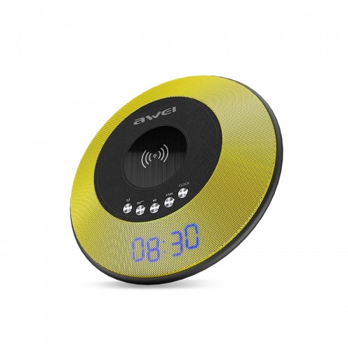 Ασύρματος Φορτιστής Awei Y290 με ηχείο Bluetooth (Κίτρινο) 