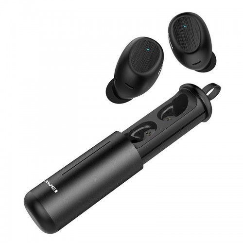 Ασύρματα Bluetooth Ακουστικά με Βάση Φόρτισης Awei T55 (Μαύρο)