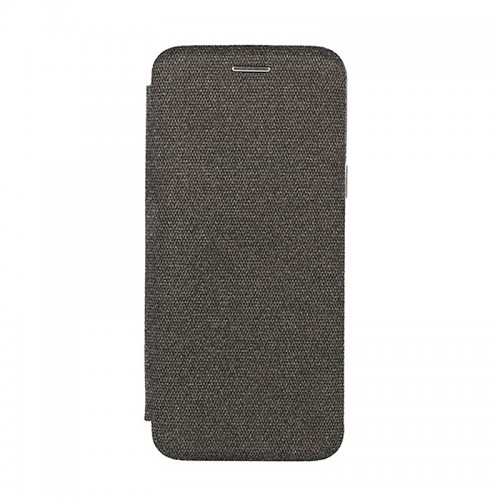 Θήκη Vennus Book Cotton Flip Cover για Samsung Galaxy A6 Plus 2018 (Μαύρο) 