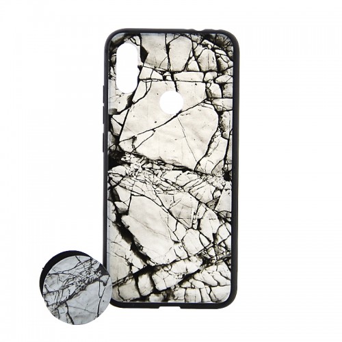 Θήκη με Popsocket White Marble Stone Back Cover για Xiaomi Redmi Note 7 (Design)