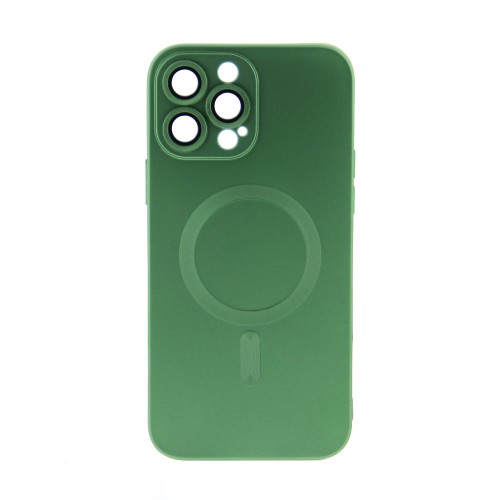 Θήκη Magnetic Matt Back Cover με Προστασία Κάμερας για iPhone 13 Pro Max (Matcha Green)