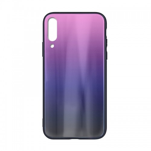 Θήκη MyMobi Aurora Glass Back Cover για Samsung Galaxy A7 2018 (Μαύρο-Φουξ) 