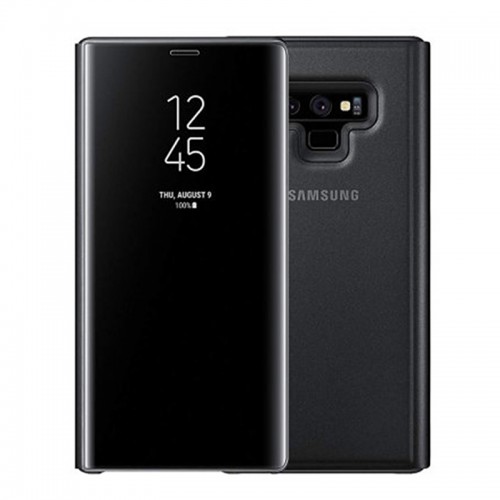 Θήκη MyMobi Clear View Flip Cover για Samsung Galaxy A7 2018 (Μαύρο)