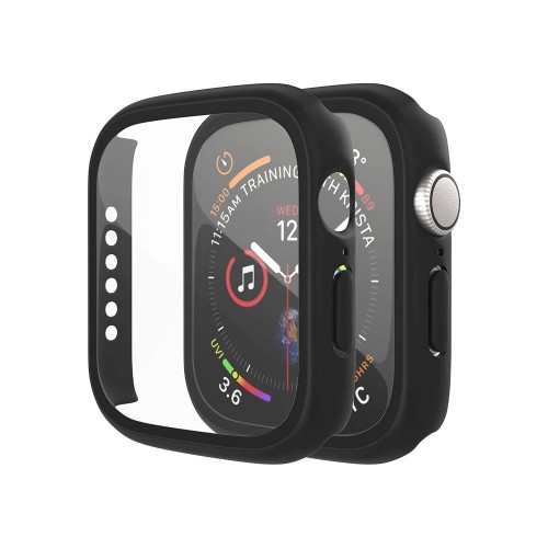 Θήκη Προστασίας με Tempered Glass για Apple Watch 41mm (Μαύρο) 